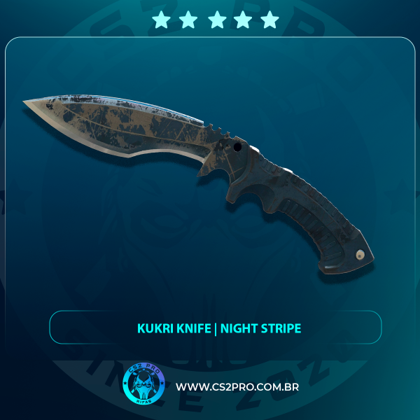 #2106 ★ Kukri Knife | Night Stripe